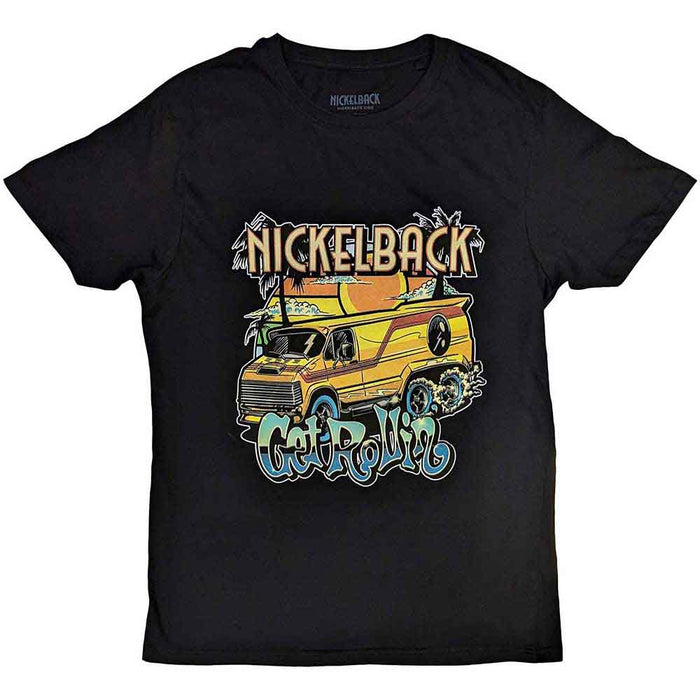 Nickelback Get Rollin Black XL Unisex T-Shirt