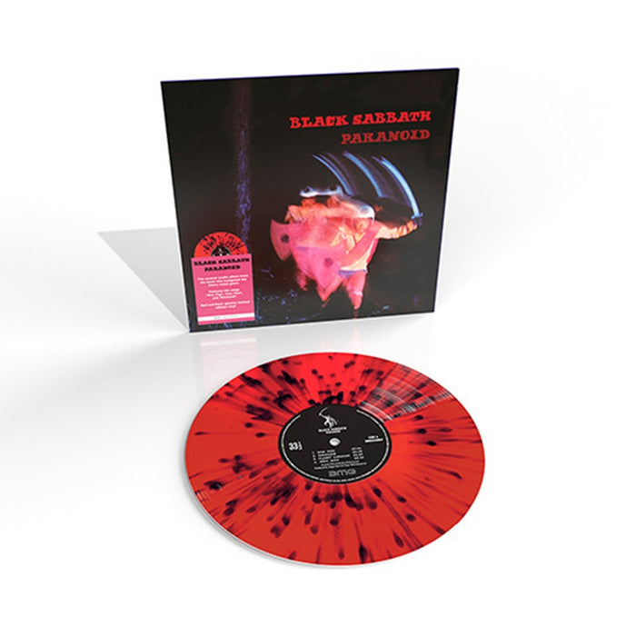Black Sabbath Paranoid Vinyl LP Red & Black Splatter Colour RSD 2024