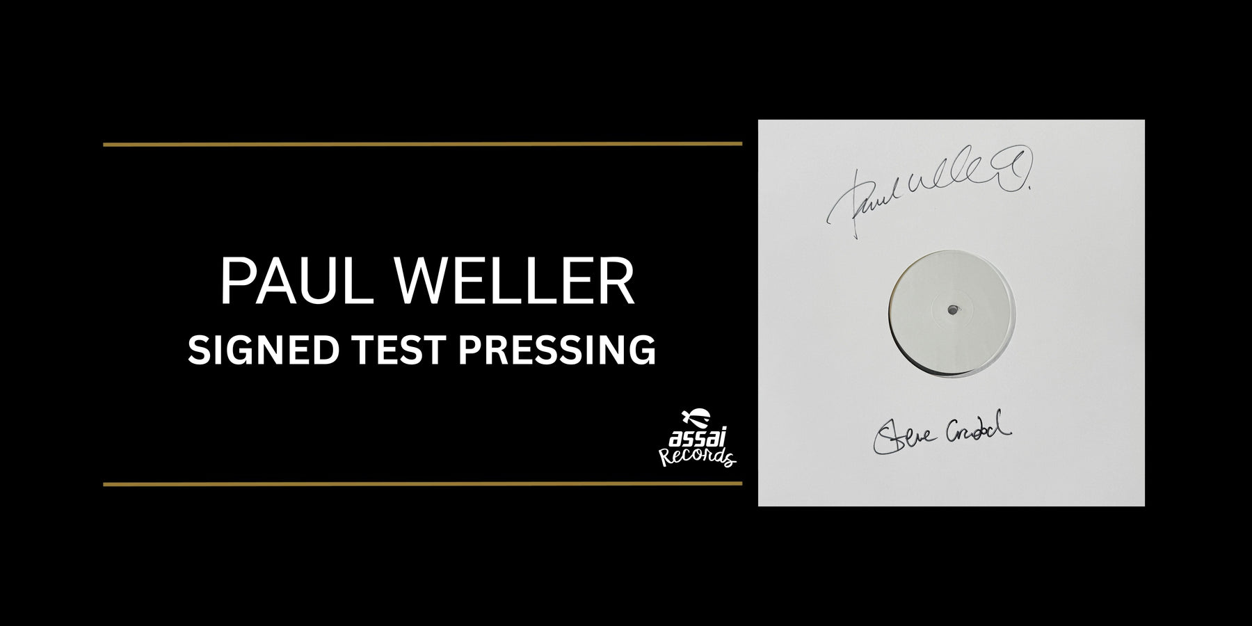 Paul Weller Signed Test Pressing Prize Draw