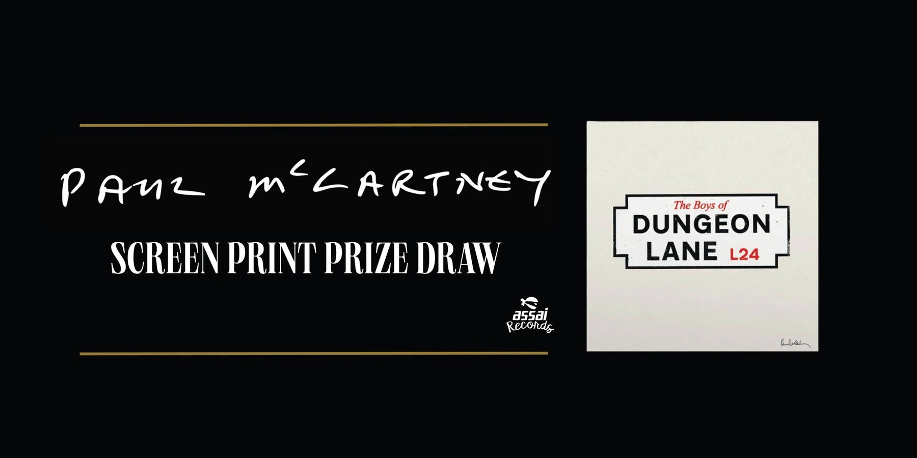 Paul McCartney Screen Print Prize Draw
