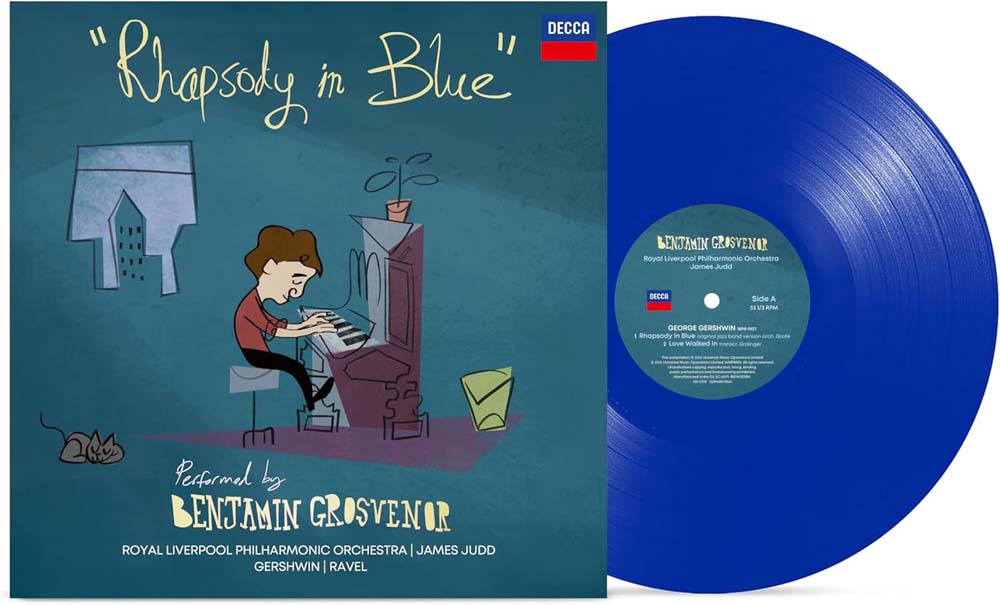 Benjamin Grosvenor Rhapsody In Blue Vinyl LP Blue Colour 2024