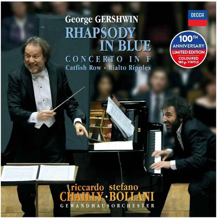 Riccardo Chailly Stefano Bollani Gewandhausorchester Rhapsody In Blue Vinyl LP Blue Colour 2023