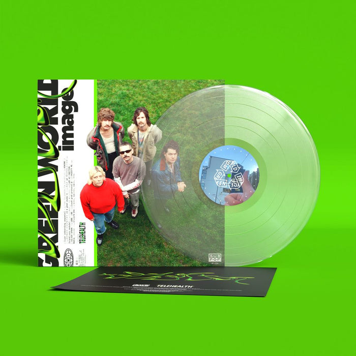 Telehealth Green World Image Vinyl LP Indies Crystal Clear Colour Due Out 15/05/26