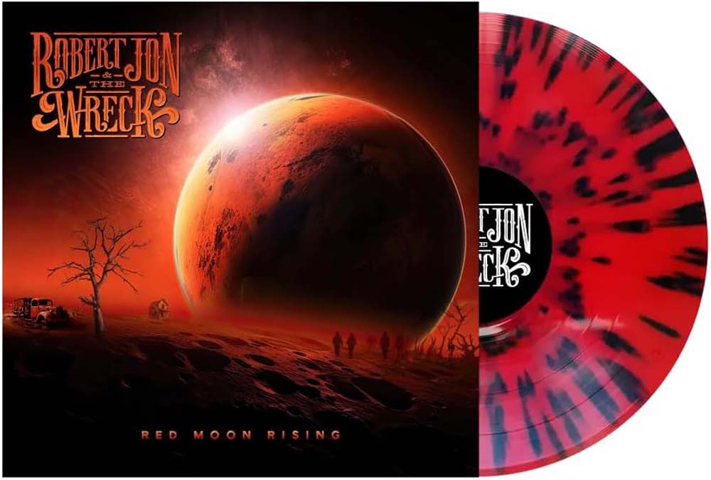 Robert Jon & The Wreck Red Moon Rising Vinyl LP Red w/Black Splatter Colour 2024