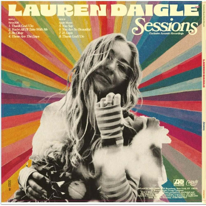 Lauren Daigle Sessions Exclusive Acoustic Recordings Vinyl LP White Colour 2024