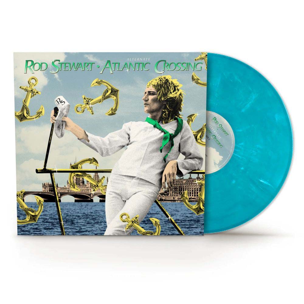 Rod Stewart Alternate Atlantic Crossing Vinyl LP Blue Marbled