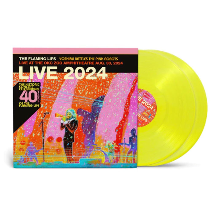 Flaming Lips, The Yoshimi Battles The Pink Robots - Live At The Zoo Amphitheatre, Oklahoma City, August 30 Vinyl LP Yellow Colour Black Friday 2025