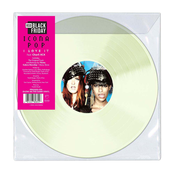 Icona Pop I Love It (Feat Charli XCX) 12" Vinyl EP Glow In The Dark Colour Black Friday 2025