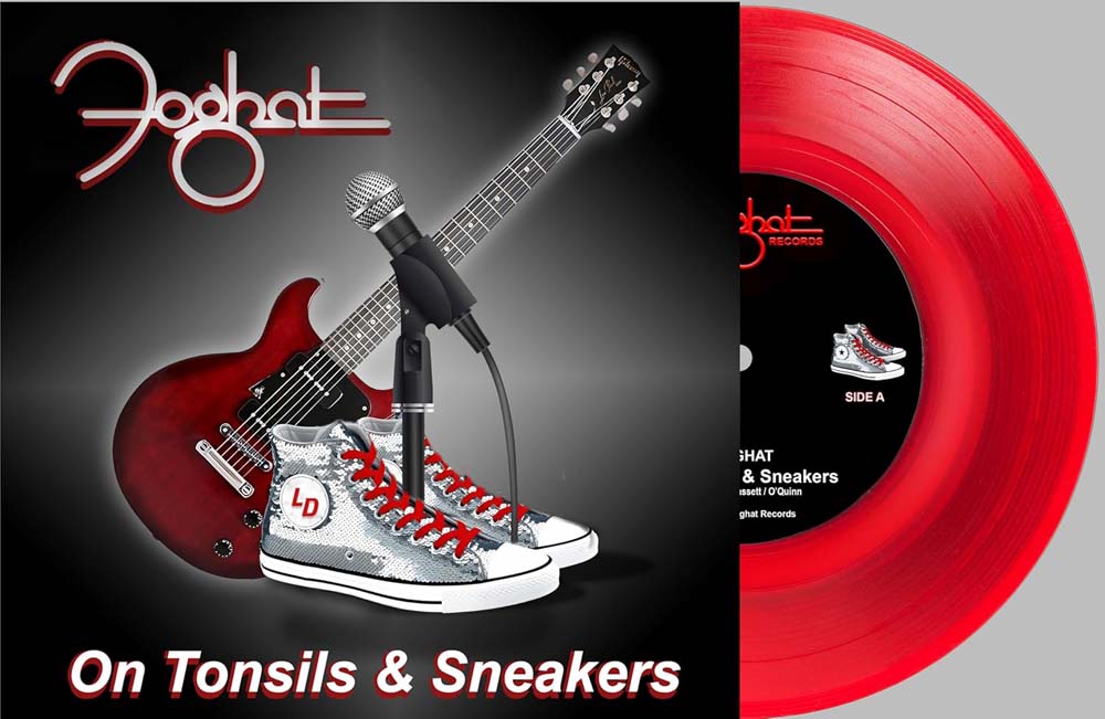 Foghat On Tonsils & Sneakers 7" Vinyl Single Translucent Red Colour 2024