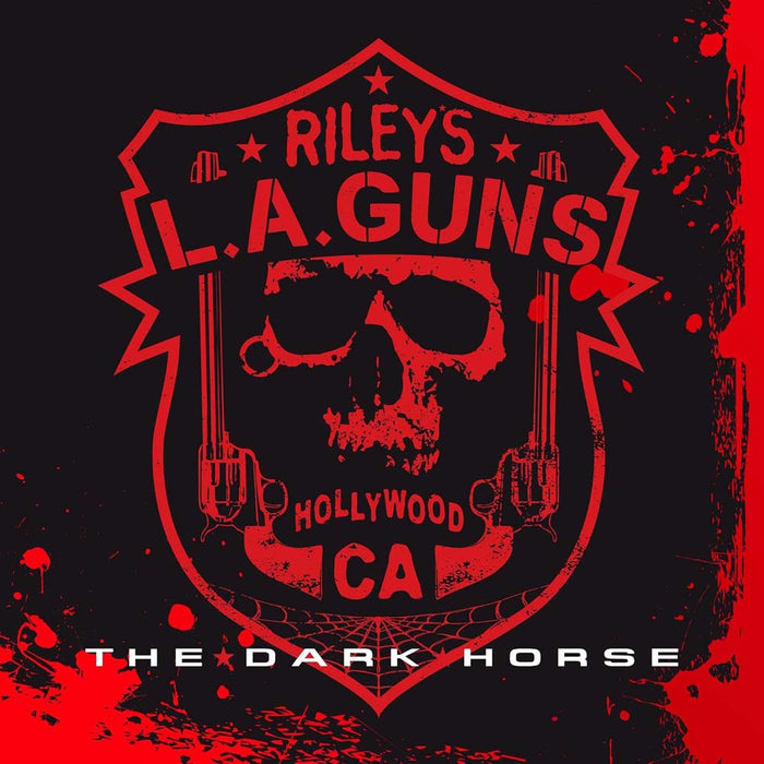 L.A. Guns The Dark Horse Vinyl LP Red & Black Marble Colour 2024