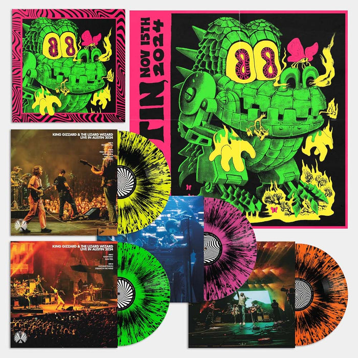 King Gizzard & The Lizard Wizard King Gizzard - Live In Austin '24 Vinyl LP Splatter Colour 2025