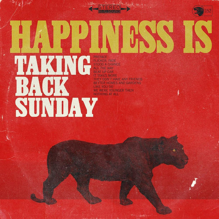 Taking Back Sunday Happiness Is Vinyl LP Gold & Black Swirl Colour 2025