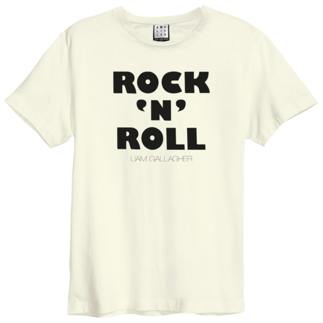 Liam Gallagher Rock N Roll Amplified White XXL Unisex T-Shirt