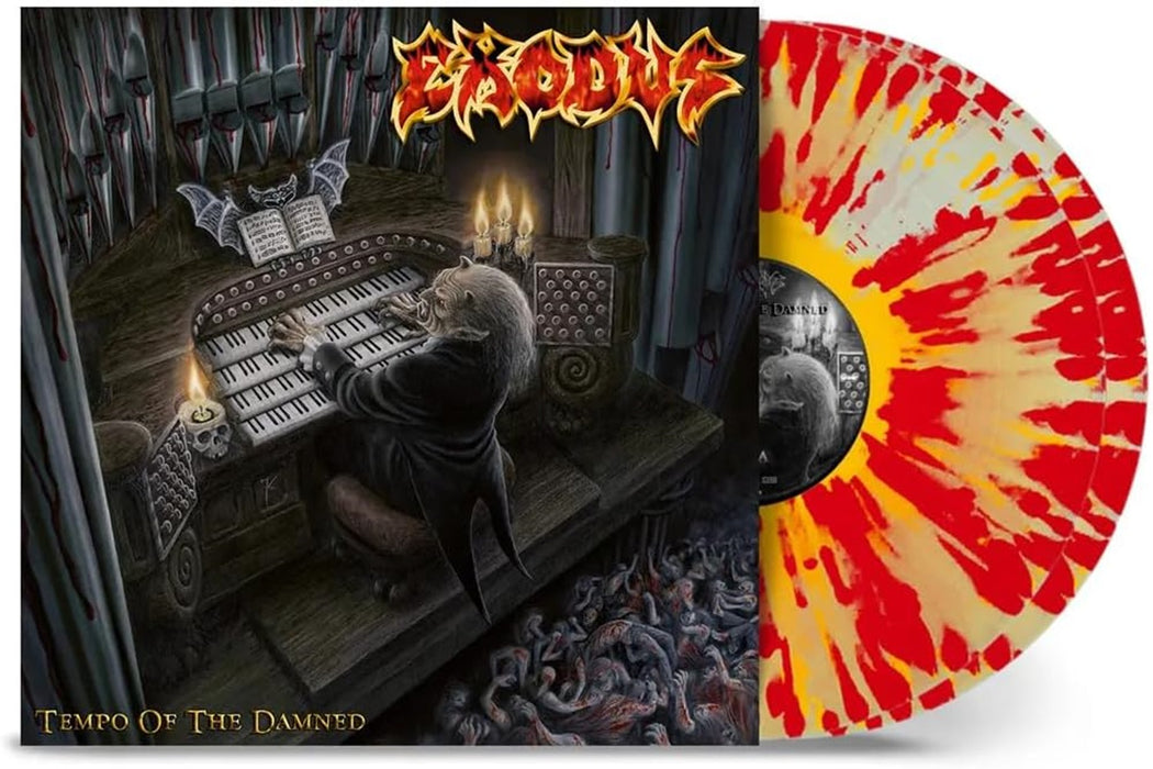 Exodus Tempo Of The Damned Vinyl LP Natural, Yellow & Red Splatter Colour 2024