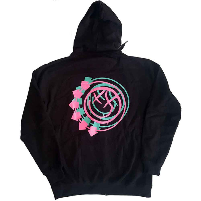 Blink 182 Double Six Arrow Smile Black Large Unisex Hoodie