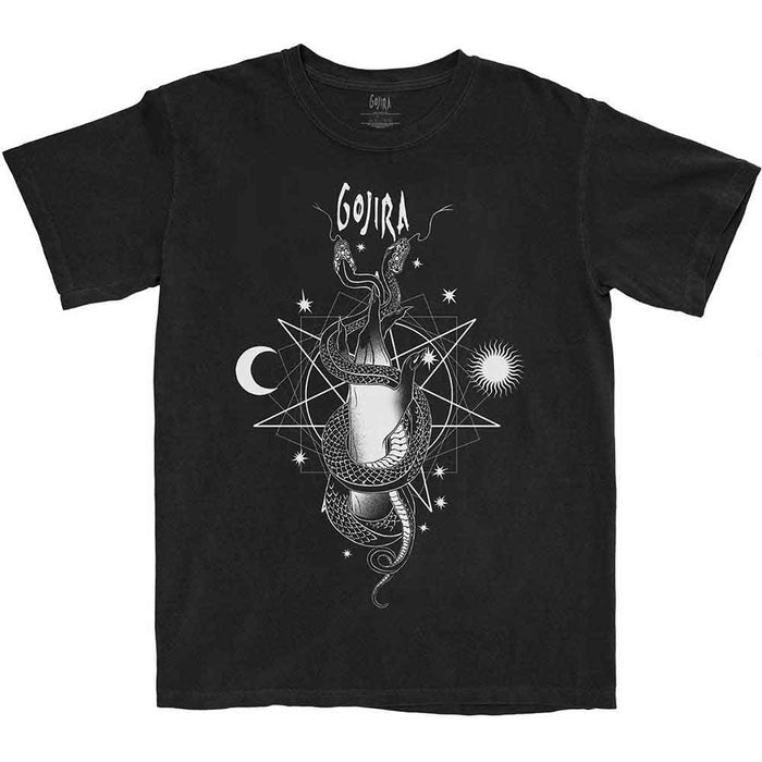 Gojira Celestial Snakes Black Large Unisex T-Shirt