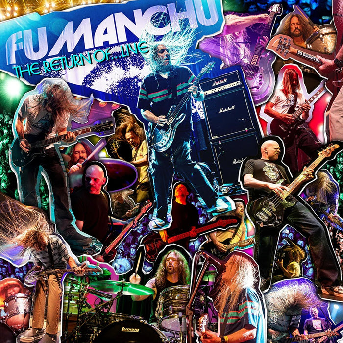 Fu Manchu The Return Of....Live Vinyl LP White with Blue, Purple & Orange Splatter Colour 2025
