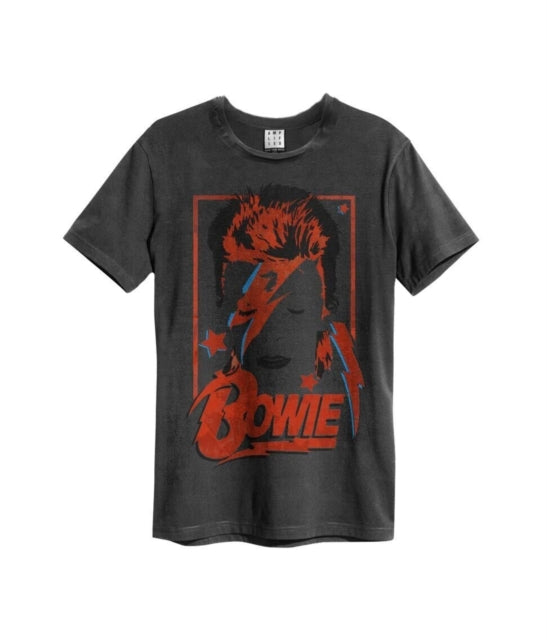 David Bowie Aladdin Sane Amplified Charcoal Medium Unisex T-Shirt