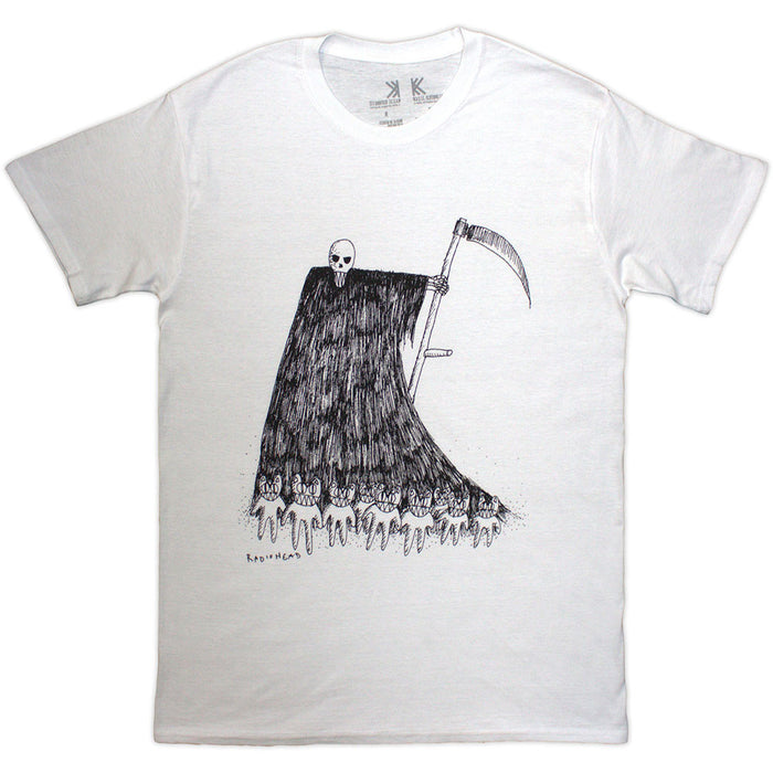 Radiohead Grim Reaper White Small T-Shirt