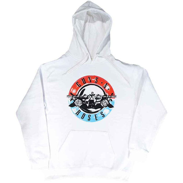 Guns N' Roses Motorcross Logo White X-Large Hoodie