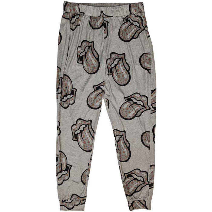 The Rolling Stones Heart Tongue Ladies Medium Pyjamas