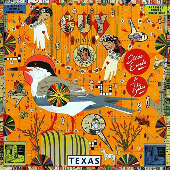 Steve Earle & The Dukes Guy Vinyl LP Red And Orange Swirl Colour 2021