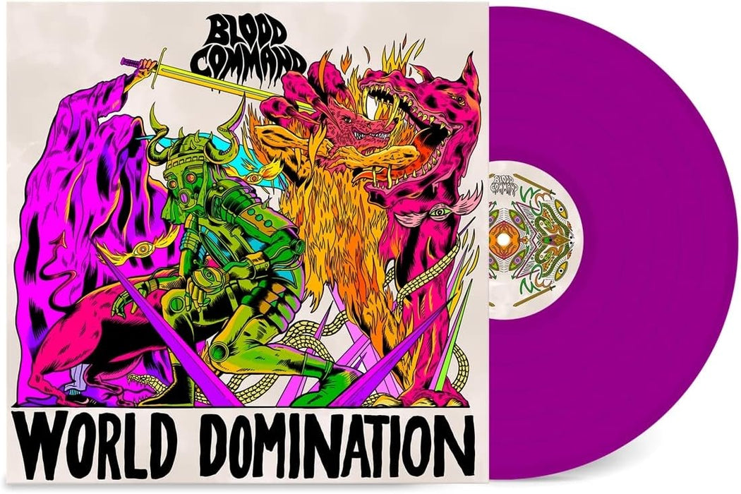 Blood Command World Domination Vinyl LP Neon Purple Colour 2023