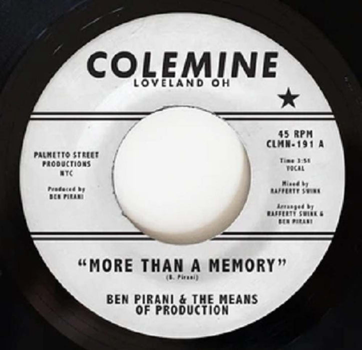 Ben Pirani More Than A Memory 7" Vinyl Single 2021