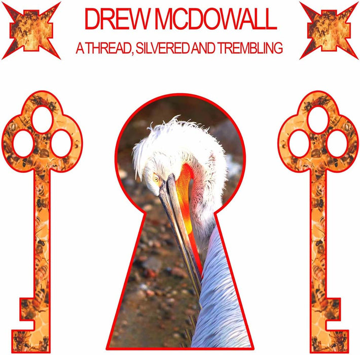 Drew Mcdowall A Thread, Silvered And Trembling Vinyl LP Clear Red Colour Due Out 31/05/24