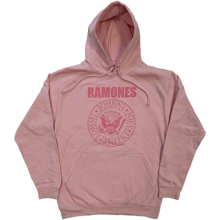 Ramones Hey Ho Seal Pink Large Hoodie