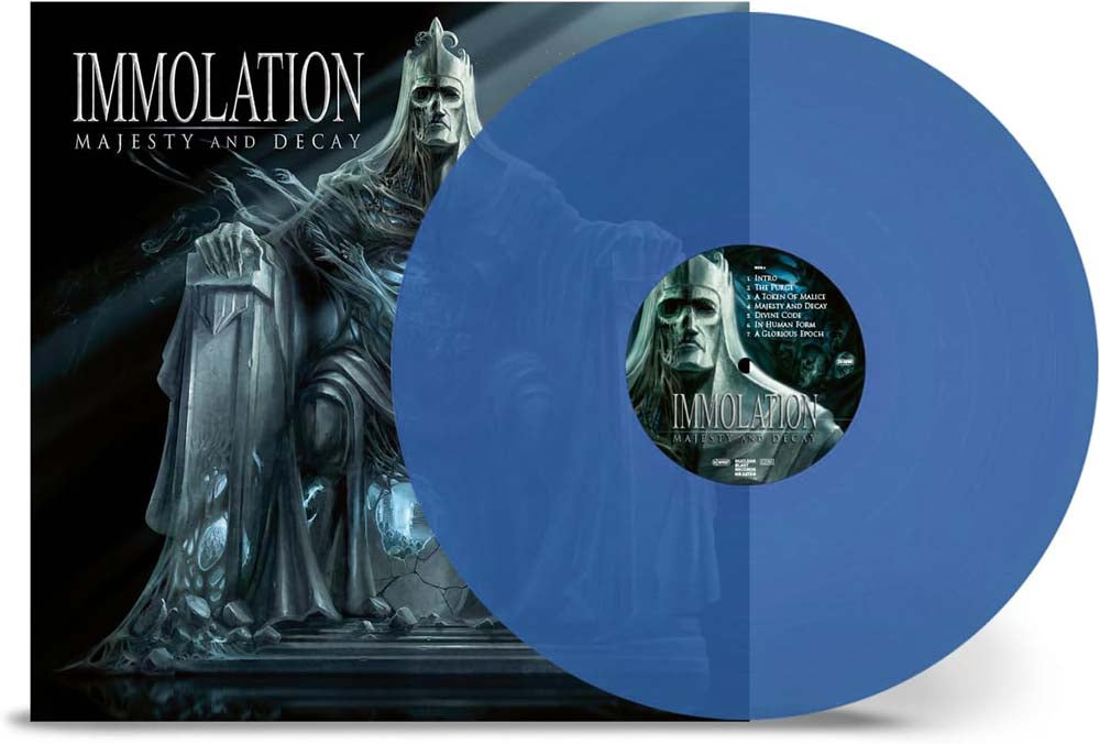 Immolation Majesty And Decay Vinyl LP Transparent Blue Colour 2025