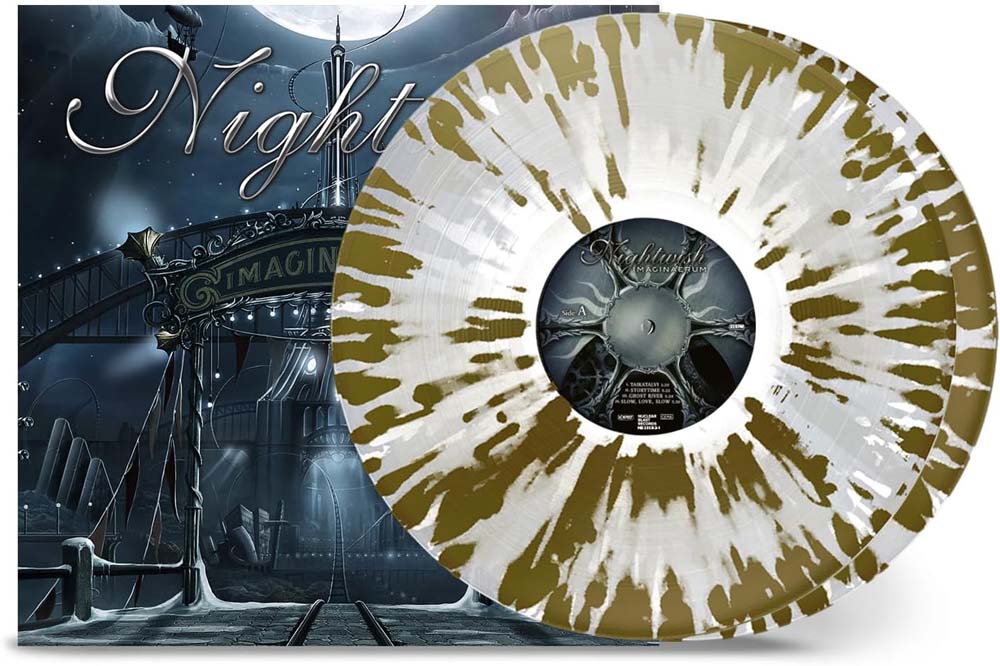 Nightwish Imaginaerum Vinyl LP Clear Gold White Splatter Colour 2024