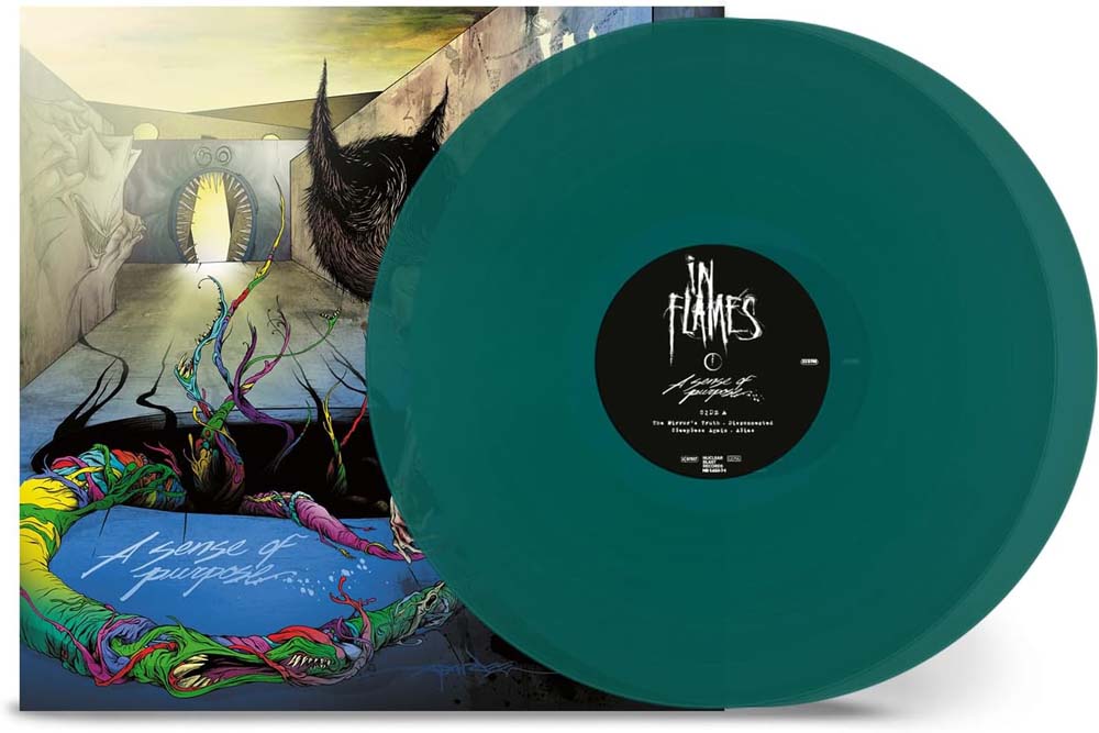 In Flames A Sense Of Purpose + The Mirror's Truth Vinyl LP Transparent Green Colour 2025