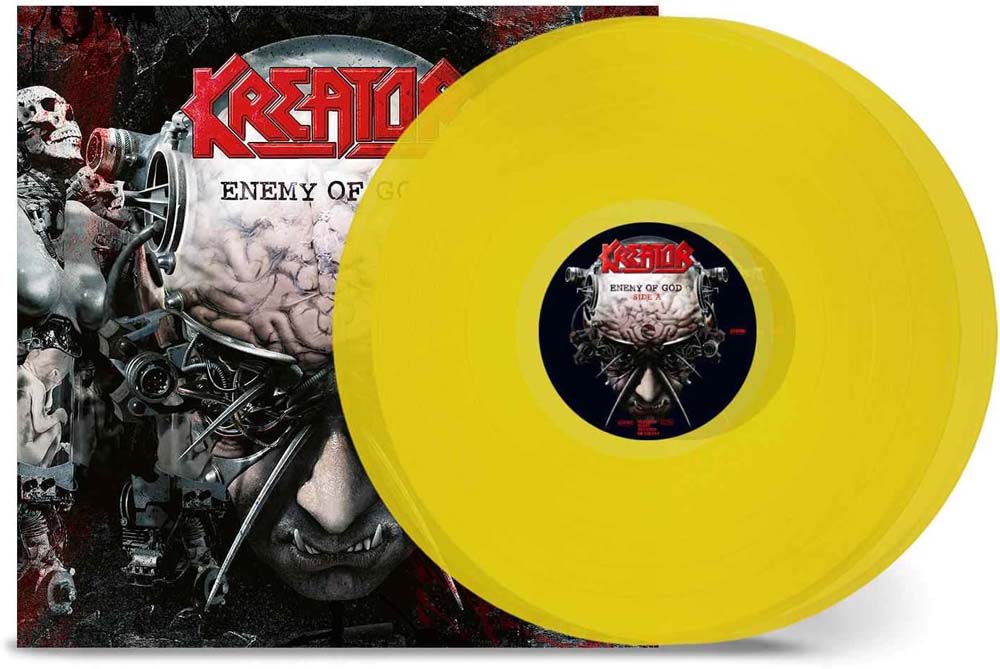 Kreator Enemy Of God Vinyl LP Transparent Yellow Colour 2024