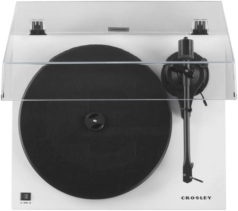 Crosley C6 Turntable Bluetooth to Speaker (White)