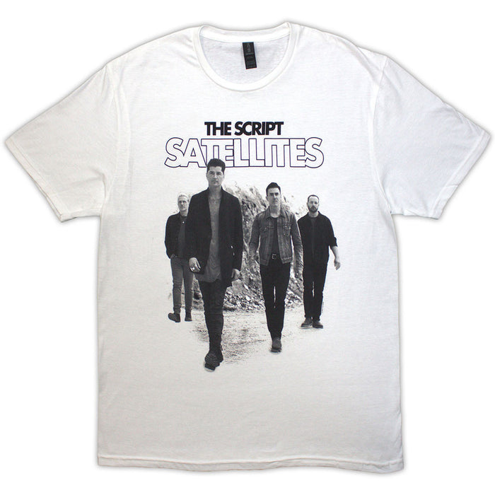 The Script Satellites Photo White Small Unisex T-Shirt