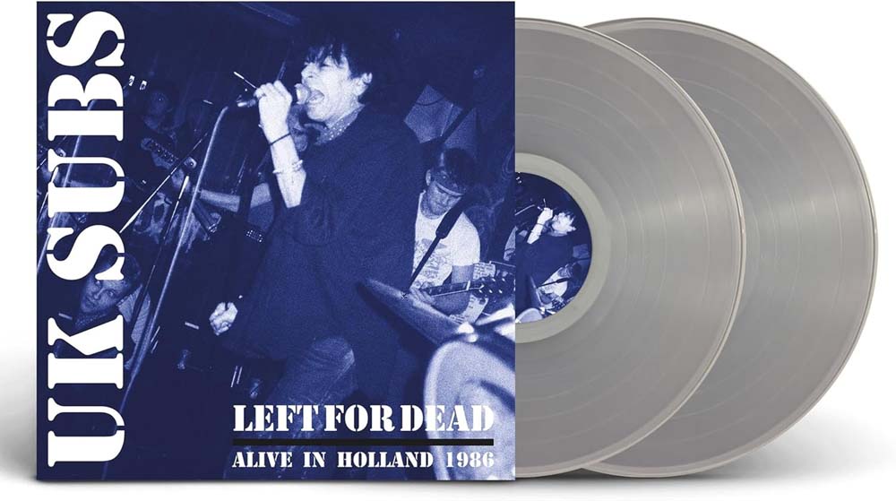 Uk Subs Left For Dead - Alive In Holland 1984 Vinyl LP Clear Colour 2023