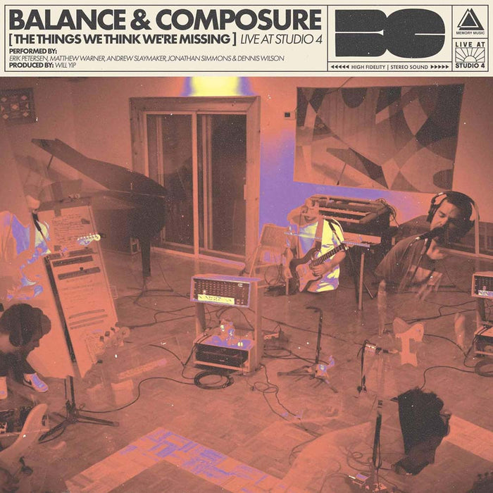 Balance And Composure The Things We Think We're Missing Live At Studio 4 Vinyl LP Pink w/Purple & Cream Colour 2024