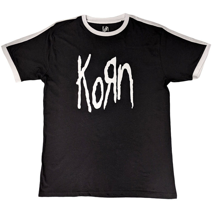Korn Black Medium Ringer T-Shirt