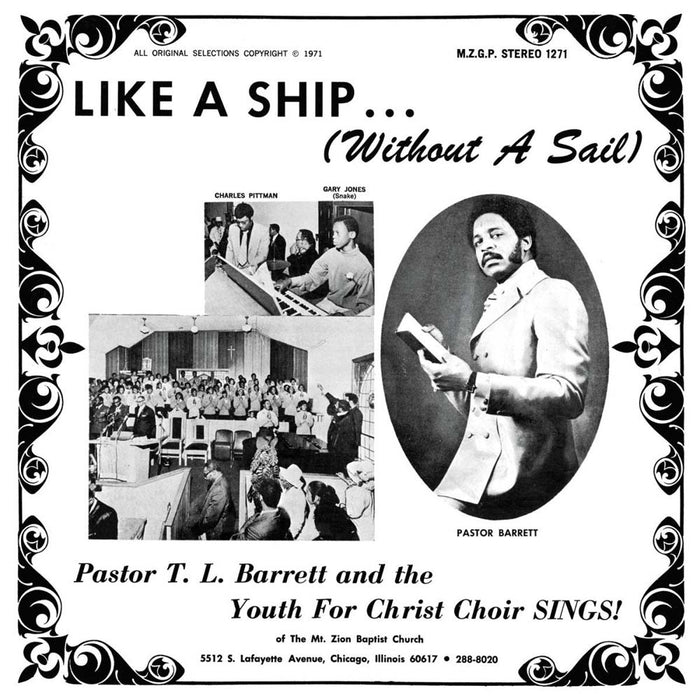 Pastor TL Barrett & Youth For Christ Like A Ship Vinyl LP 2017