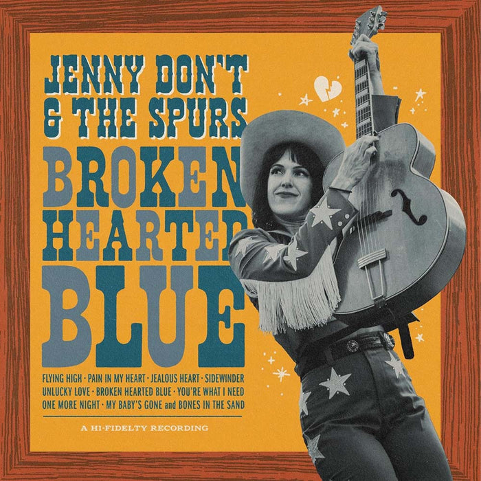 Jenny Don't And The Spurs Broken Hearted Vinyl LP Blue Colour 2024