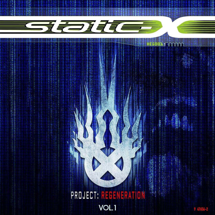 Static-X Project Regeneration Volume 1 Vinyl LP Blue/Green Swirl Colour 2023