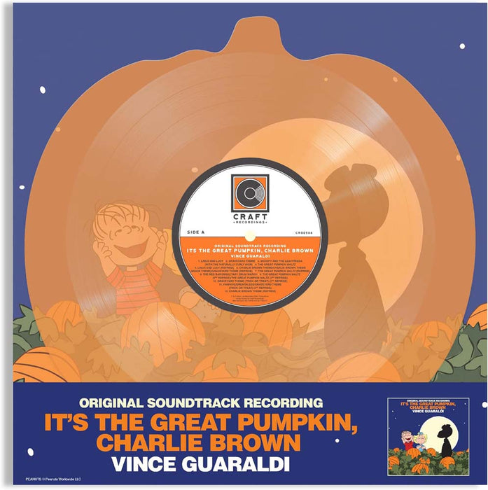 Vince Guaraldi It's The Great Pumpkin, Charlie Brown Vinyl LP Pumpkin Shaped Colour 2022