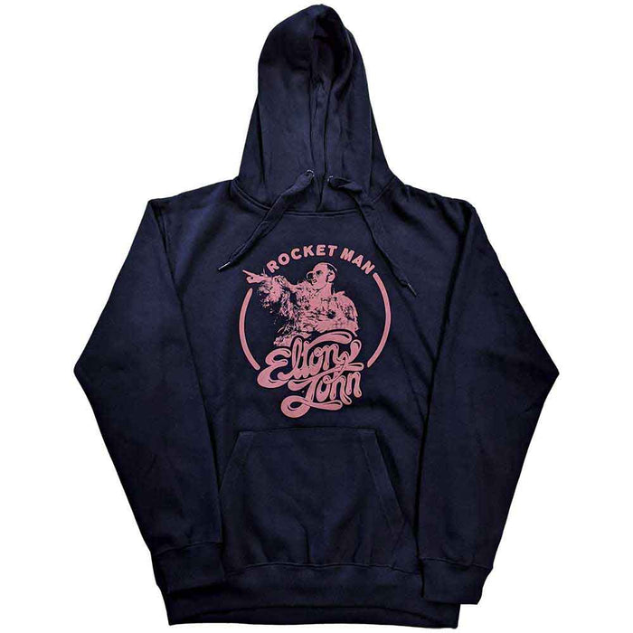 Elton John Rocketman Navy Blue Medium Hoodie