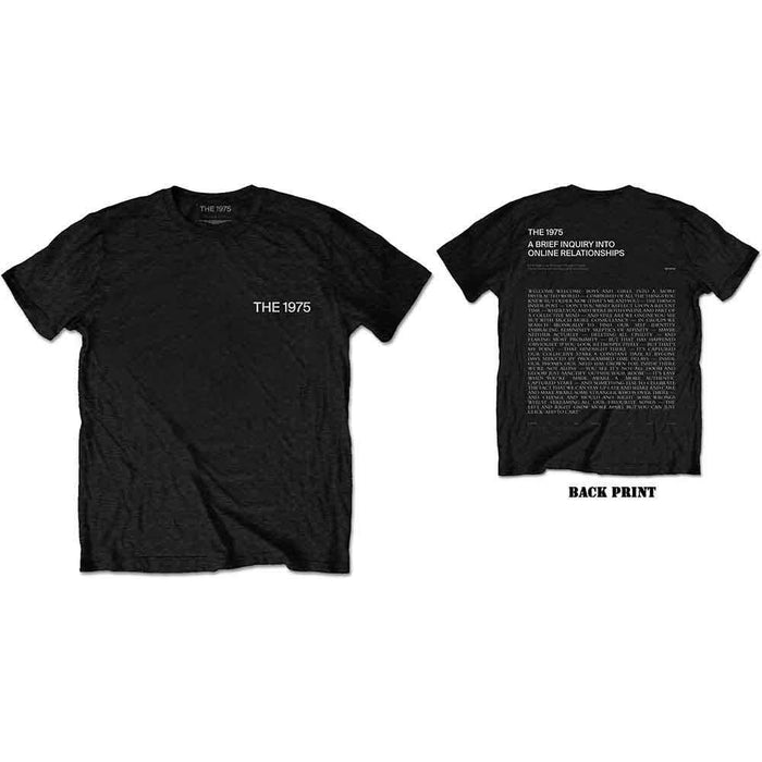 The 1975 ABIIOR Welcome Welcome Version 2 Black Large T-Shirt