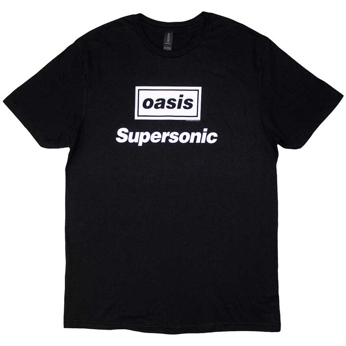 Oasis Supersonic Title Black Large T-Shirt