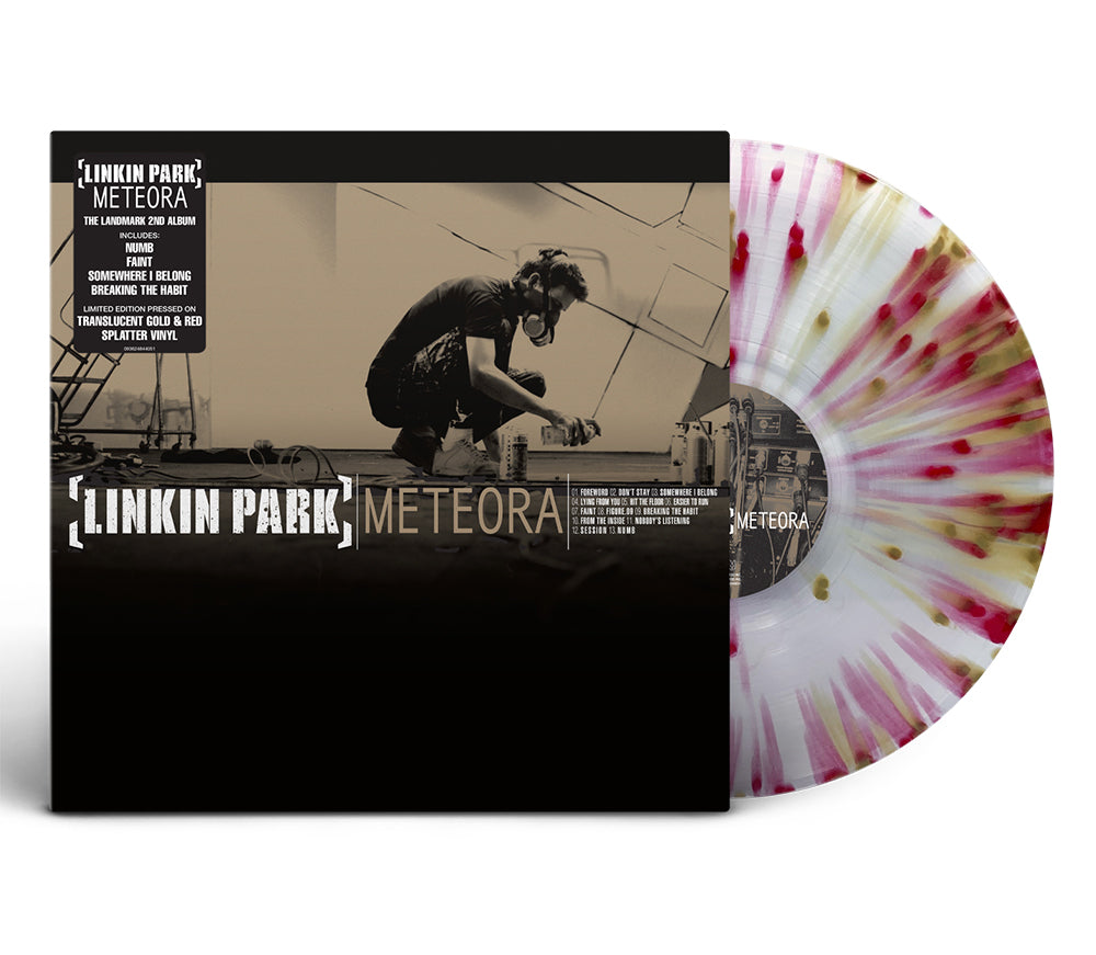 Linkin Park Meteora Vinyl LP Translucent Gold & Red Splatter