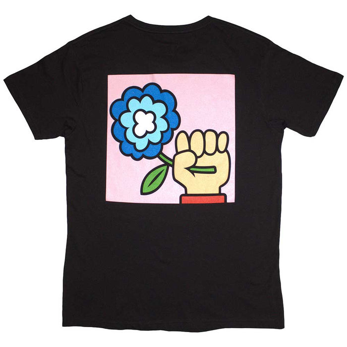 Idles Cartoon Flower Black Small Unisex T-Shirt