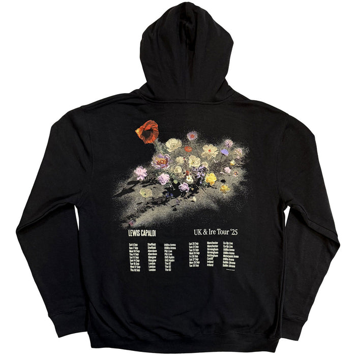 Lewis Capaldi Flowers Tour Black Medium Hoodie