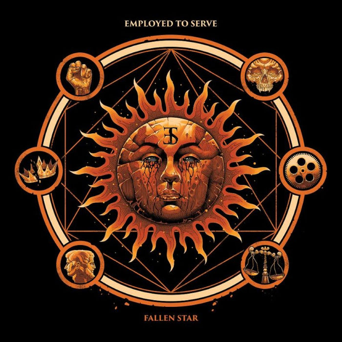 Employed To Serve Fallen Star Vinyl LP Orange w/Black Sunburst Colour 2025